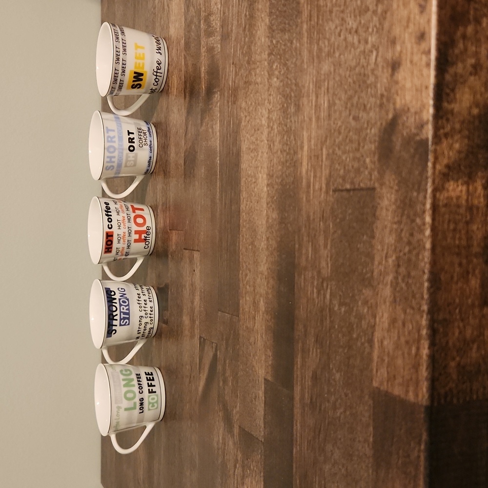 Set of 5 Tognana espresso mugs